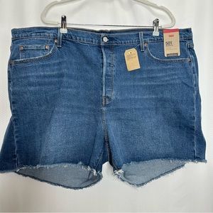 Levi’s 501 blue jean shorts cutoff button fly